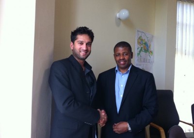 Mr Imraan Lockhat meets the Auditor General of South Africa, Mr. Terence Nombembe