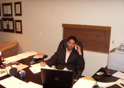Imraan Lockhat in his new office